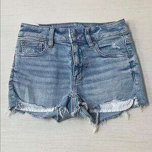 American Eagle Outfitters High Rise Shortie Jean Shorts